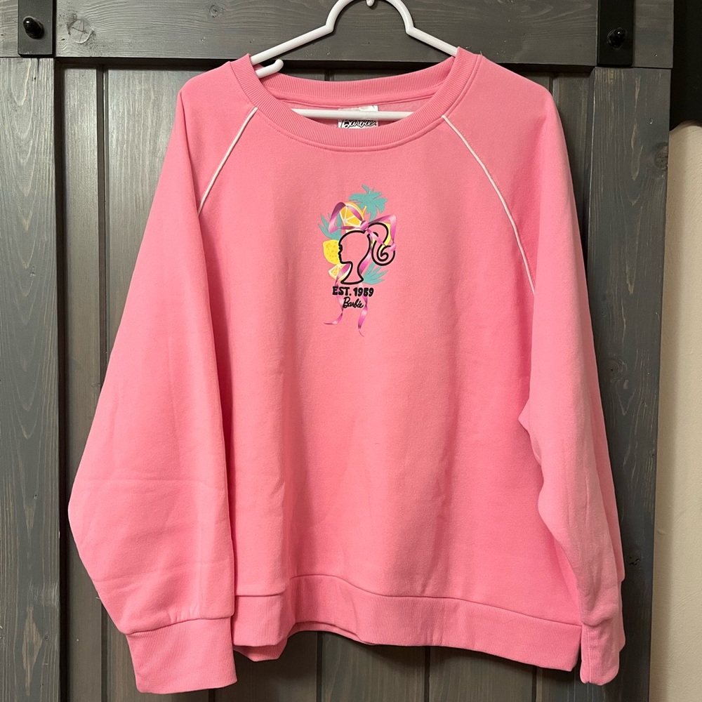 Barbie Pink Graphic Sweatshirt XXL